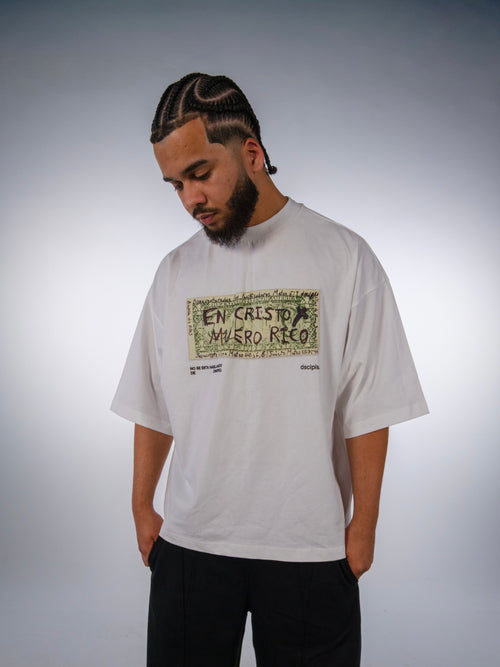 ¨EN CRISTO MUERO RICO¨ OVERSIZED TEE