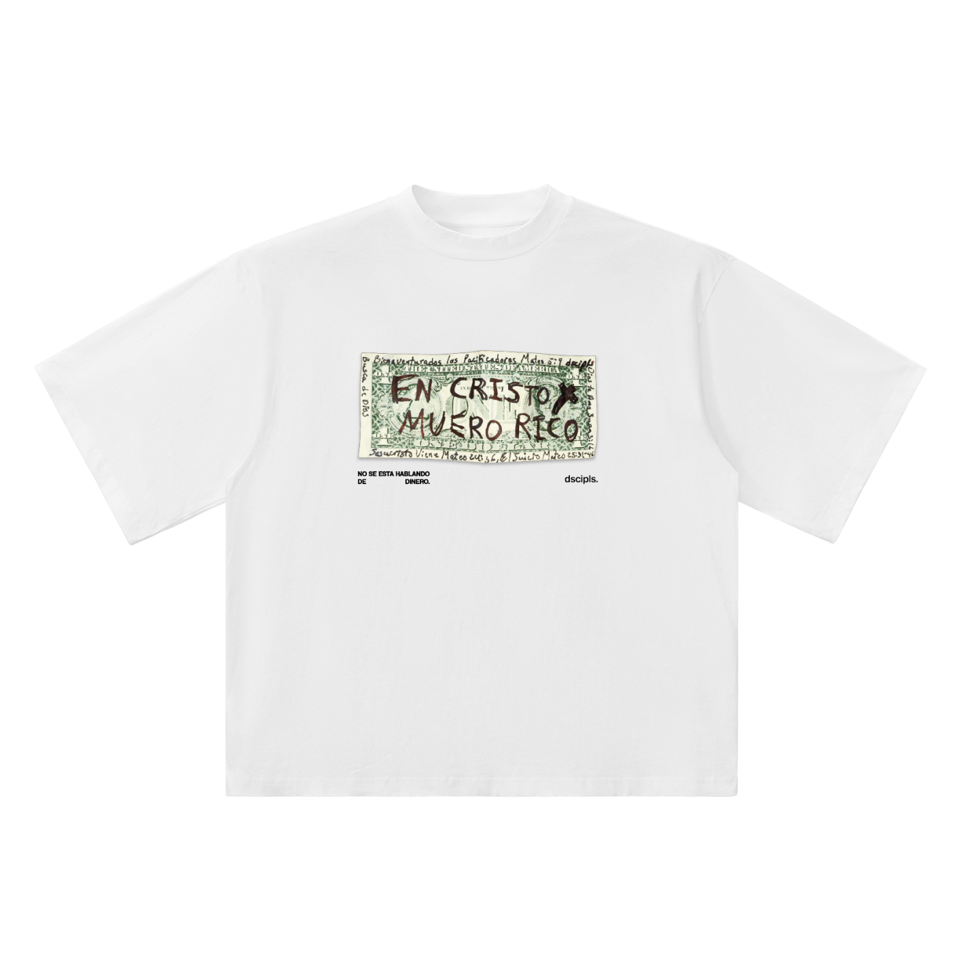 ¨EN CRISTO MUERO RICO¨ OVERSIZED TEE